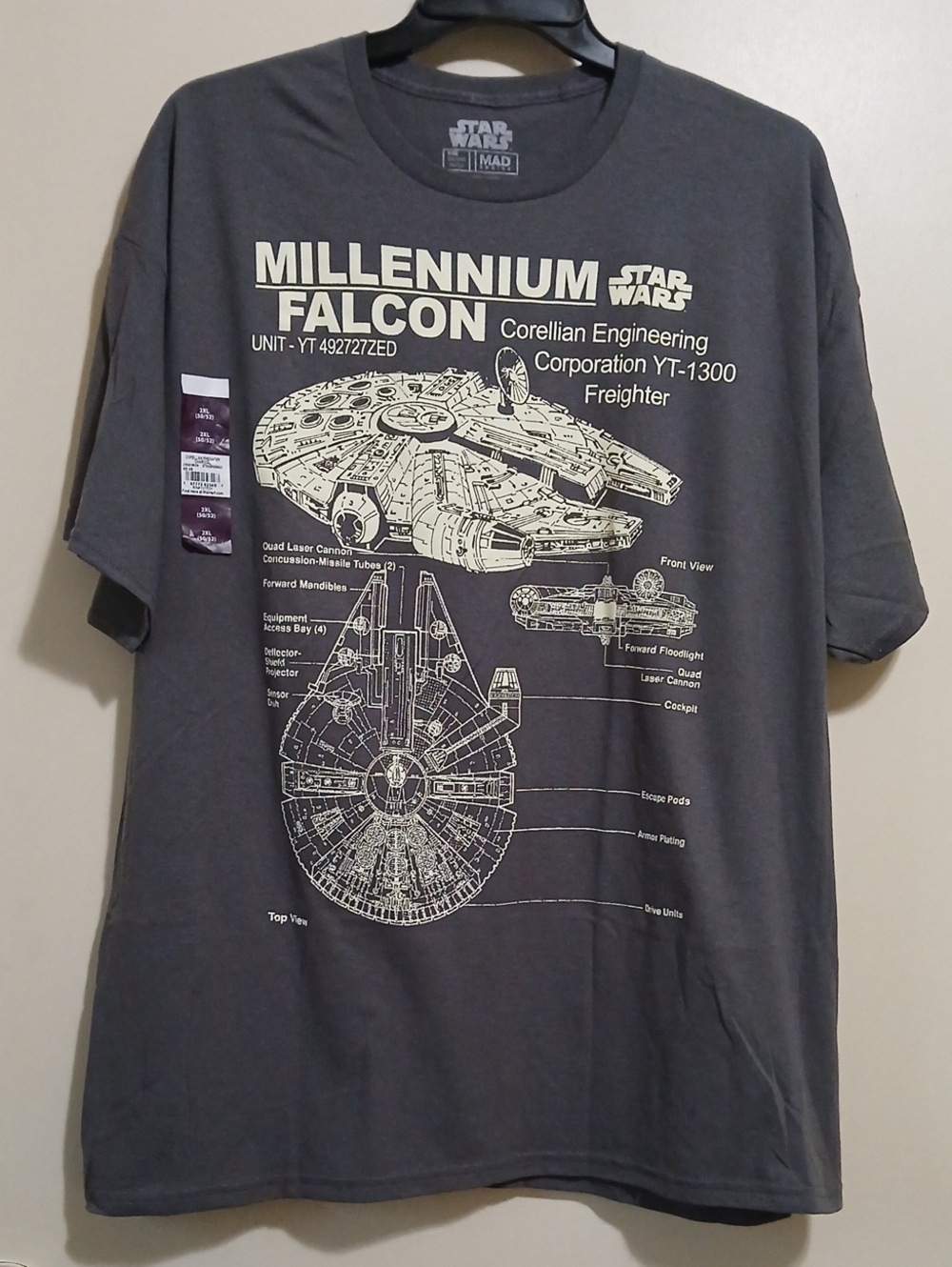 Star Wars Men's 2X SS Tee